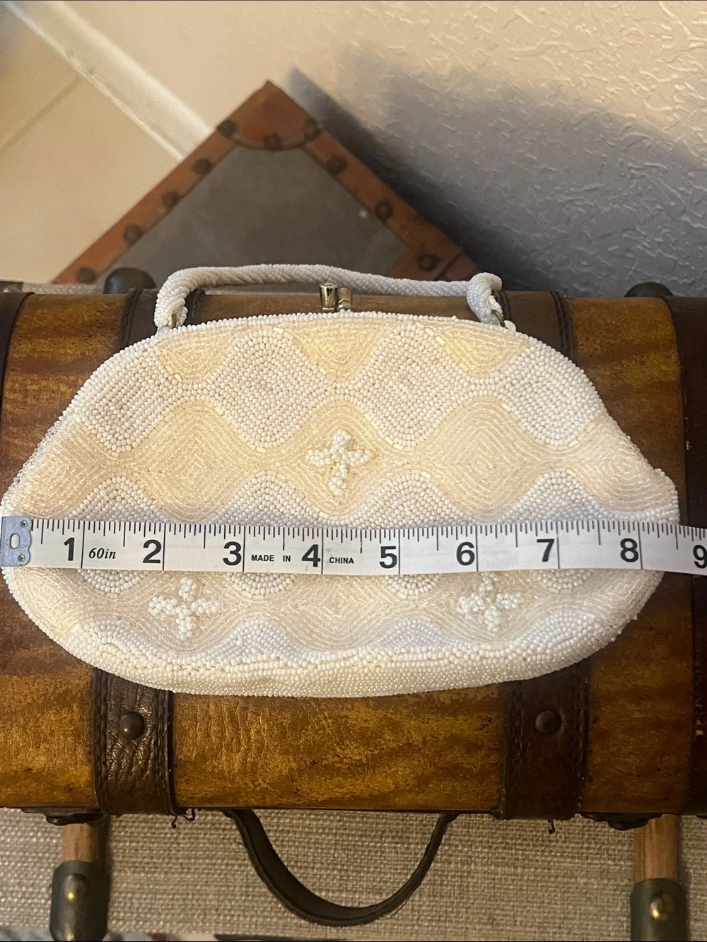 VIVANT By Sarne Vintage Italian Beads Hand Beaded Handbag Clutch Evening Bag